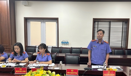 Viện KSND quận Bắc Từ Liêm công bố Kết luận trực tiếp kiểm sát tại CQĐT...